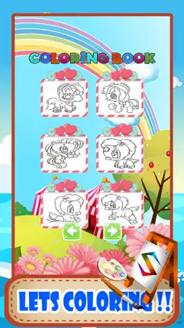 Game screenshot Pony Animal Coloring Pages Little Book Painting hack