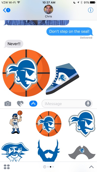 How to cancel & delete Seton Hall Stickers from iphone & ipad 3