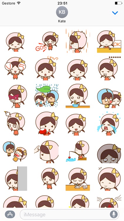 Little Girl - Animated Stickers And Emoticons