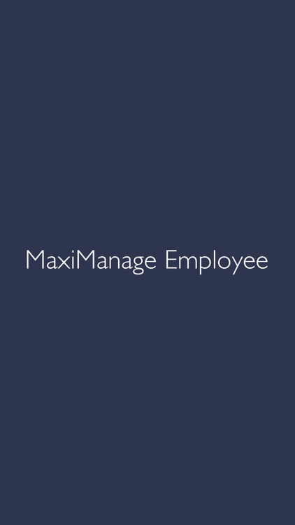 MaxiManage Employee