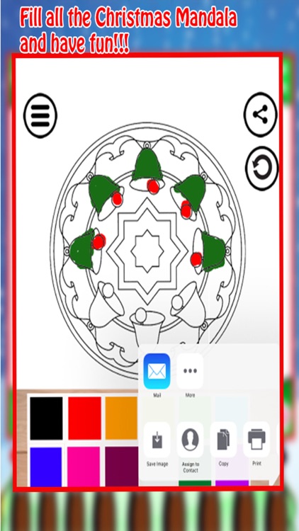 Christmas Mandala Coloring Book for kids & adults