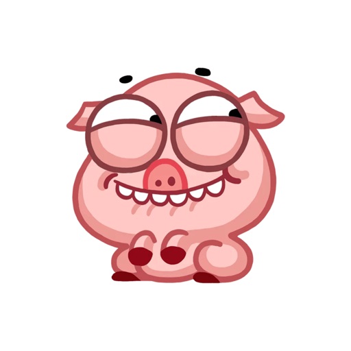 Winky Piggy - pig sticker pack for iMessage