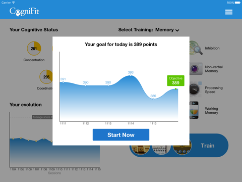 CogniFit Brain Fitness for iPad screenshot 2