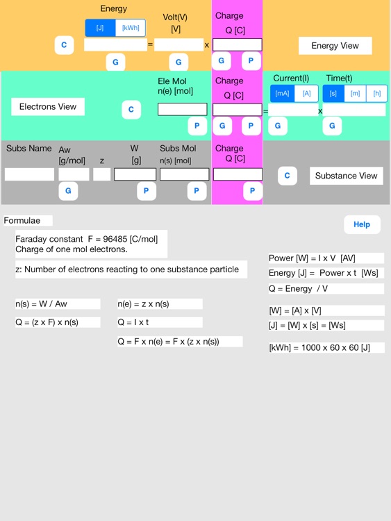 Faraday Calculator