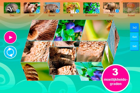 Smart Cubes: forest animals puzzle games for kids screenshot 2