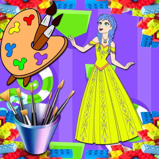 Coloring Games Princess Anna Version Icon