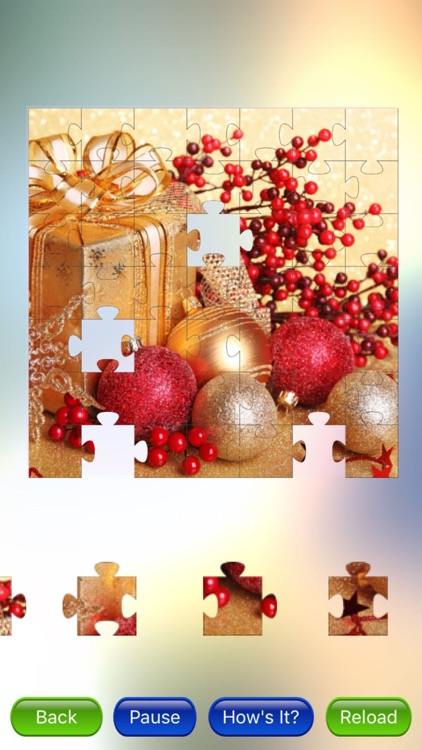 Amazing Christmas puzzle based on jigsaw