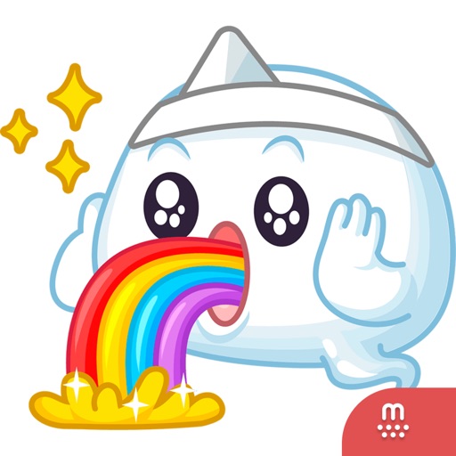 Happy Ghost stickers by Petshopbox for iMessage