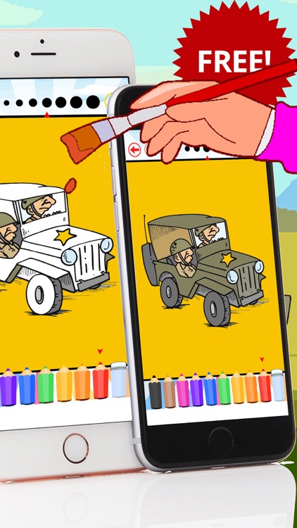 Army War Coloring Book Free For Kids and Toddlers