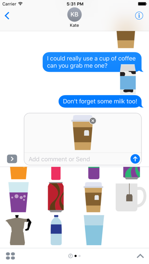 Beverages Sticker Pack for iMessage(圖5)-速報App