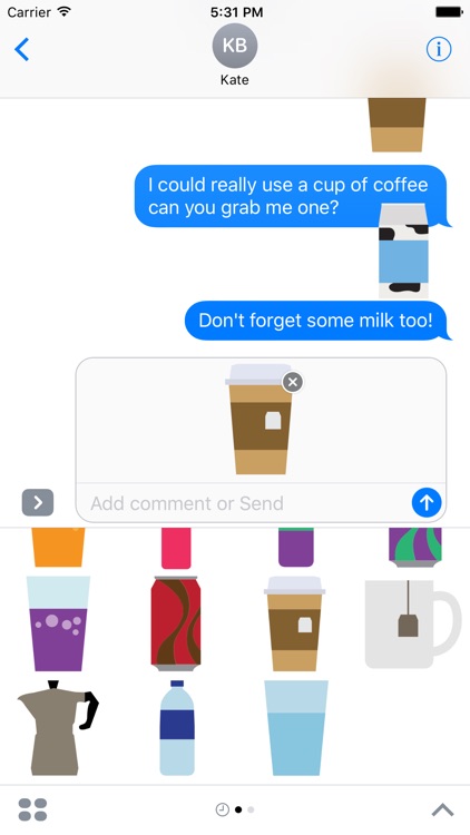 Beverages Sticker Pack for iMessage screenshot-4