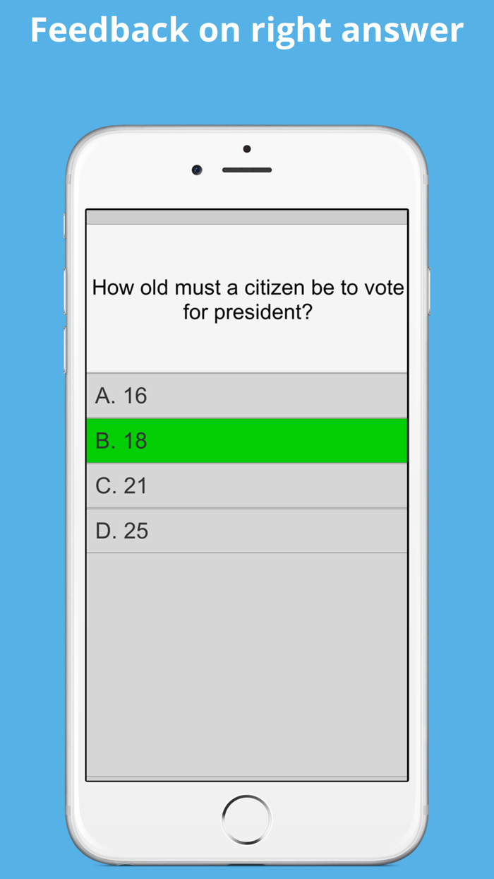 Adaptive U.S Citizenship Test