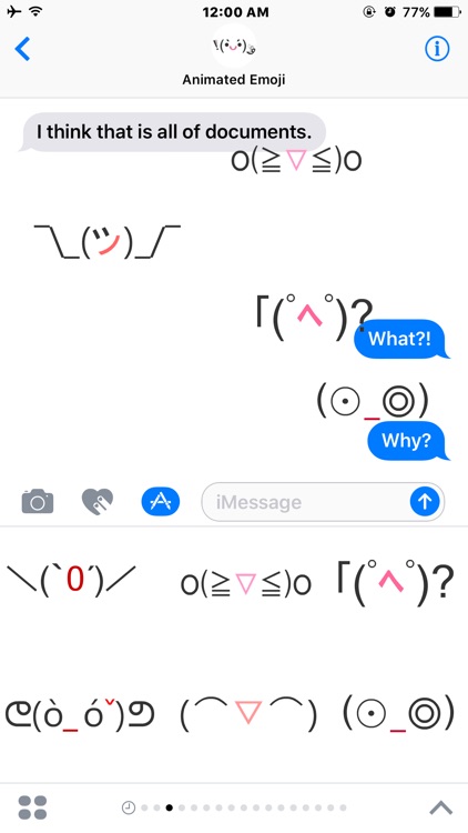 Animated Face Emoji(Kaomoji) Stickers screenshot-3