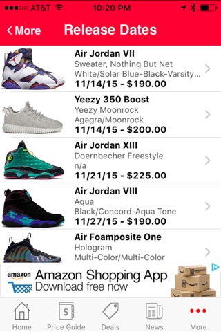 Sneaker Info screenshot 3