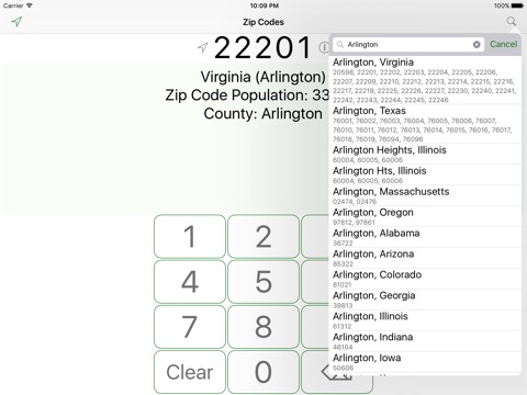 Zip Codes screenshot 2