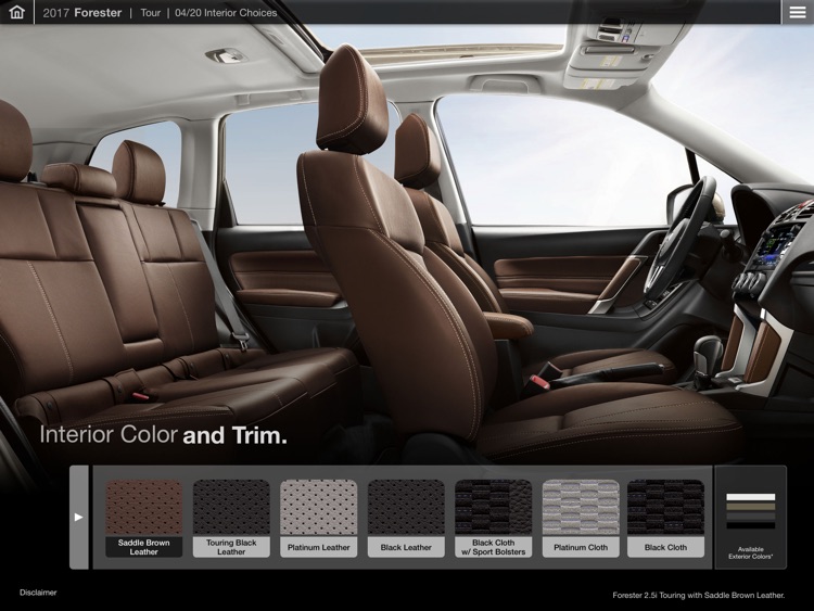 Official 2017 Subaru Forester Guided Tour App