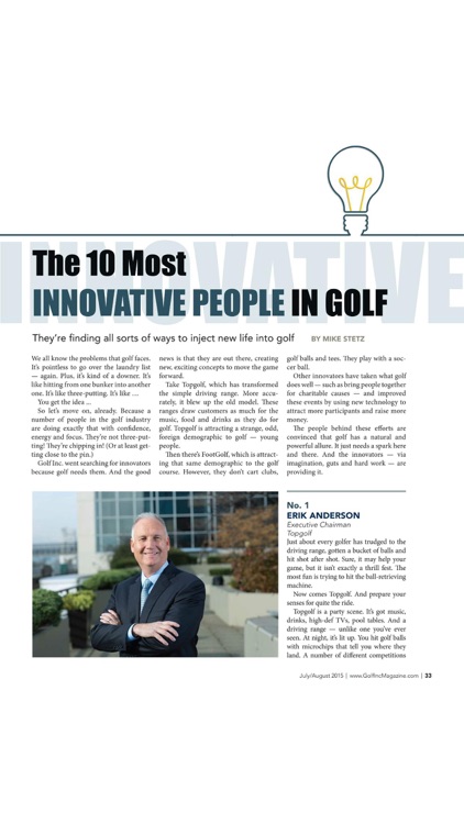 Golf Inc. Magazine