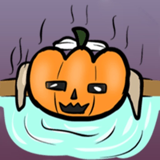 Sticker Halloween Pumpkin Dog icon