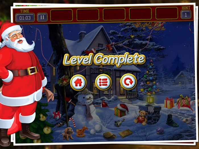 圣诞隐藏的对象 - 寻找东西