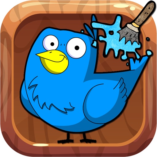 Coloring Board Game Bird Rush Free iOS App