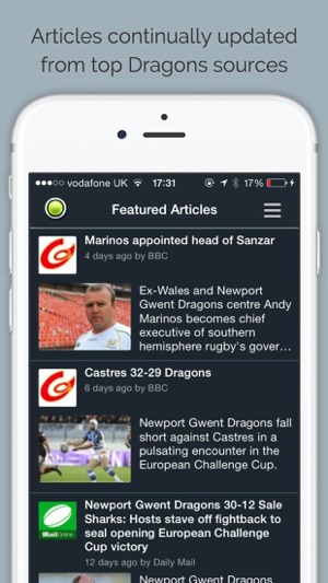 Dragons Rugby by Sport RightNow(圖1)-速報App