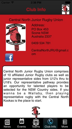 Central North Junior Rugby Union(圖2)-速報App