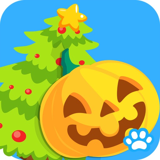 Kids Puzzle: Holidays - Uncle Bear education game