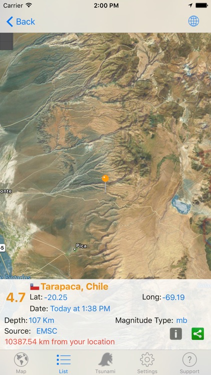 Quake Spotter - Map, List, Widget and Alerts