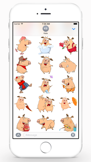 Piggy Pig Sticker Pack(圖2)-速報App