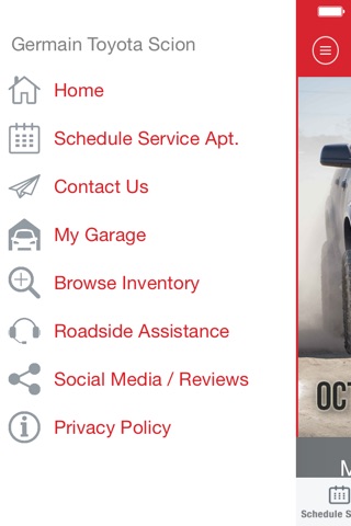Germain Toyota Scion screenshot 2