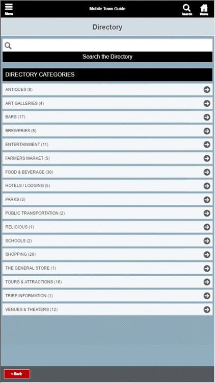 Mobile Town Guide