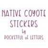 Native Coyote Stickers by Pocketful of Letters