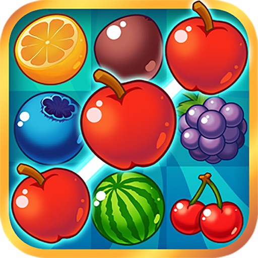Candy Fruits Mania - Puzzle Link Saga Icon