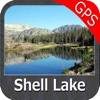 Lake Shell Wisconsin GPS fishing map offline