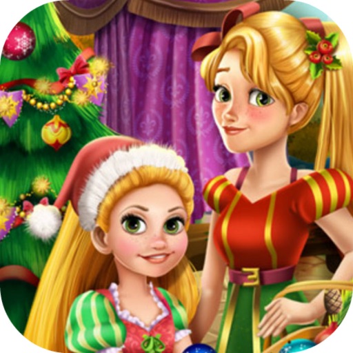 Princess Mommy Christmas Tree 1 - Chic Santa iOS App