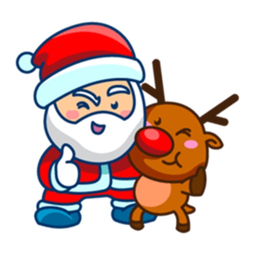 Cute Santa Claus Stickers icon