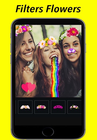 Faceu stickers - funny filters Dog face & Emoji screenshot 2