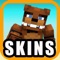 All you need to do is download the app, click your favorite Minecraft skin, then click the button "Save to Minecraft"