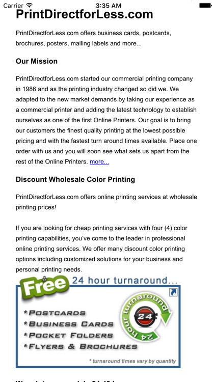 Print Direct For Less