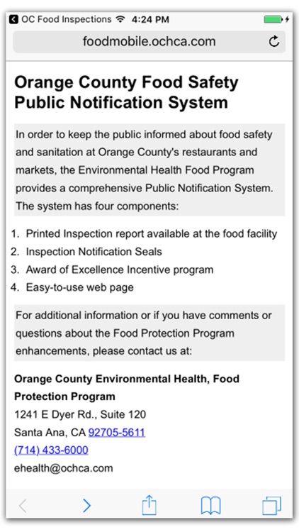 OC Food Inspections screenshot-4