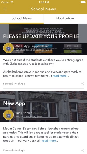 Mount Carmel Secondary School(圖2)-速報App