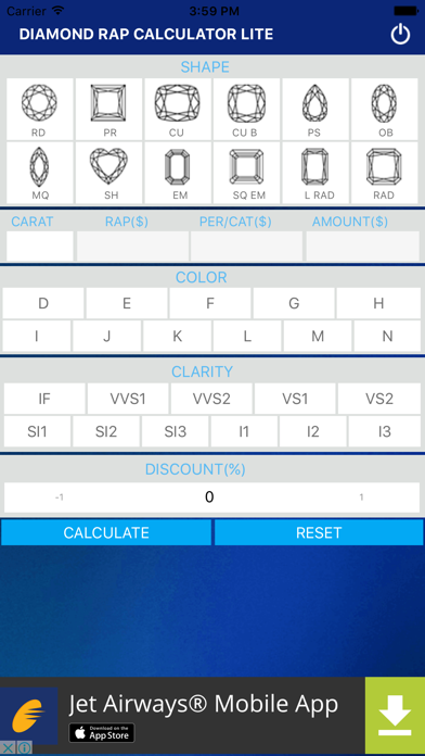 How to cancel & delete Diamond Rap Calculator Lite from iphone & ipad 3