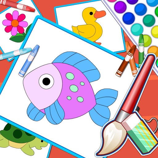 Puzzle Coloring-Kids Learning Painting and Animals iOS App