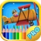 Airplane Coloring Book - Learn to Color Pictures of Vehicles