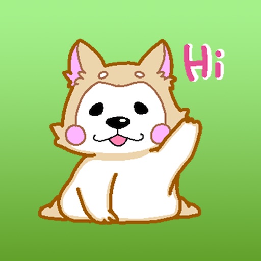 A Lovely Akita Dog Sticker Pack icon