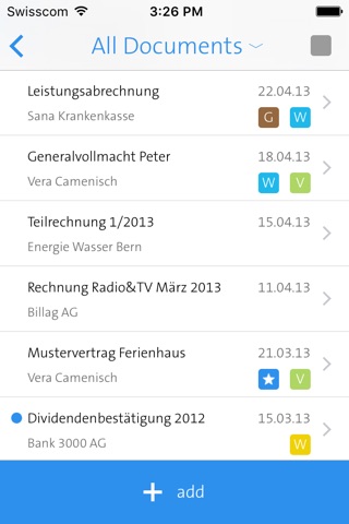 Swisscom Docsafe screenshot 2