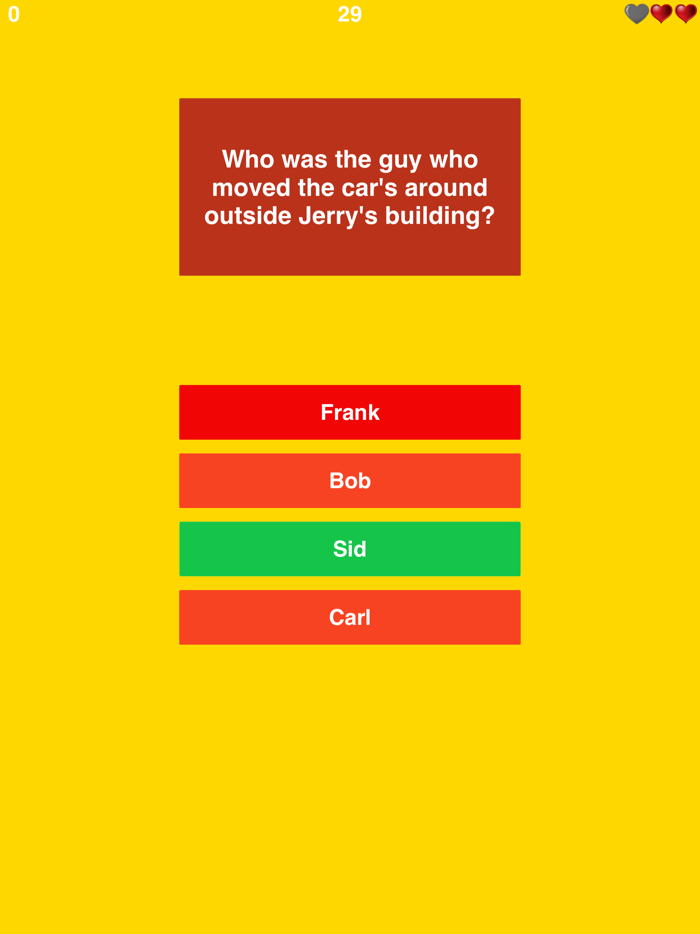 Trivia for Seinfeld - Free Fun American TV Serial