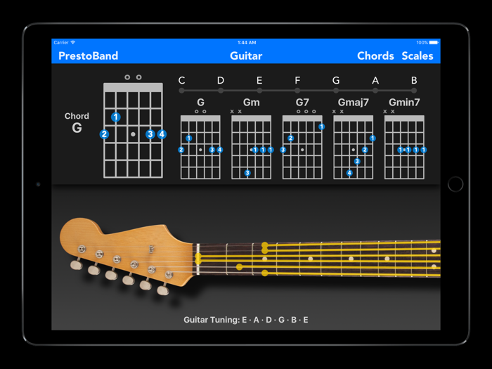 PrestoBand Guitar and Piano