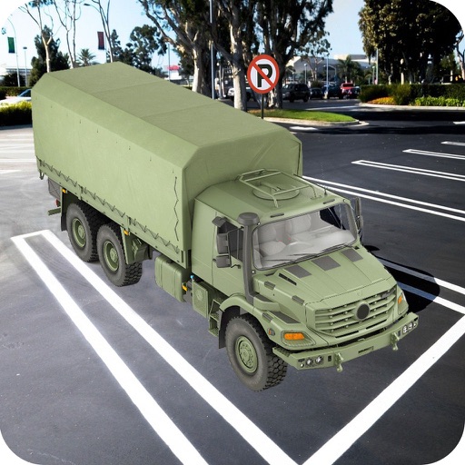 Army Truck Parking 3D Icon