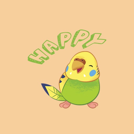 Happy chicken animating icon